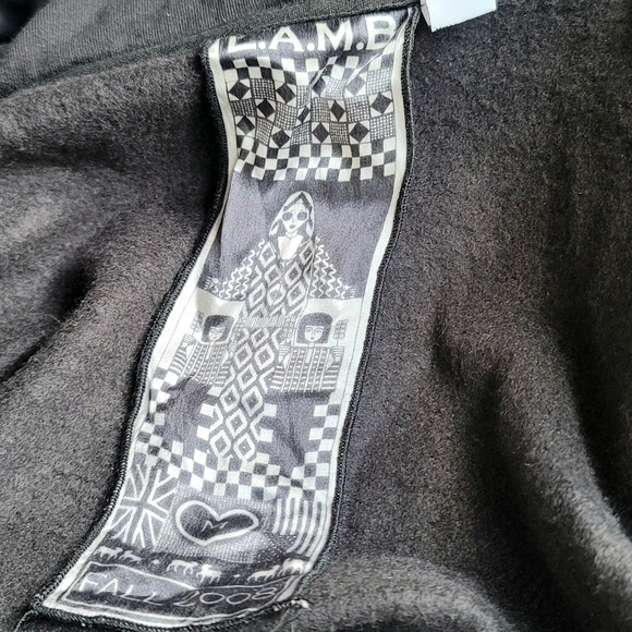 L.A.M.B Women's Full-Zip Sweater Cape Hoodie Size M - Picture 11 of 15